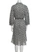 Diane von Furstenberg Printed Midi Length Dress