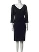 Diane von Furstenberg V-Neck Knee-Length Dress