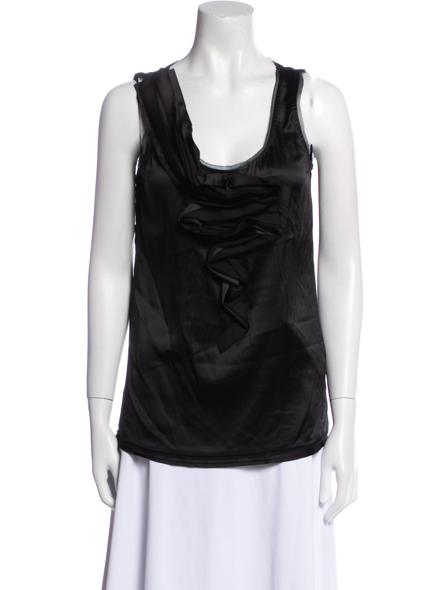 Diane von Furstenberg Silk Cowl Neck Top