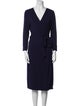 Diane von Furstenberg V-Neck Knee-Length Dress