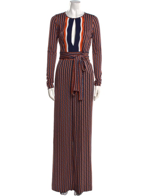 Diane von Furstenberg Silk Printed Jumpsuit