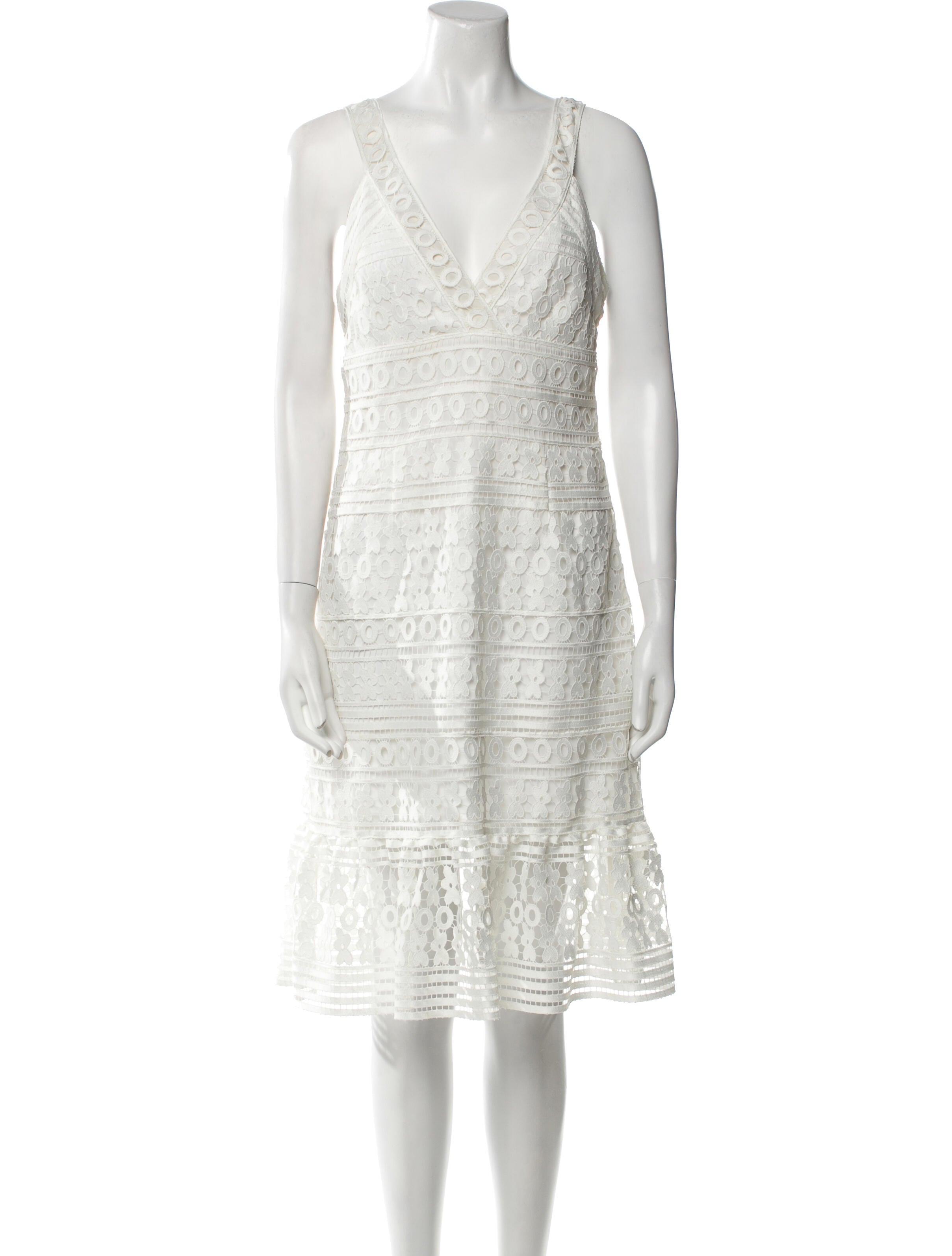 Diane von Furstenberg V-Neck Knee-Length Dress