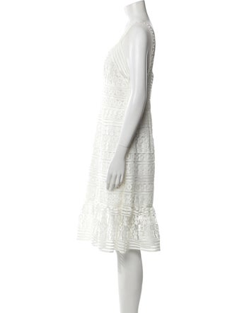 Diane von Furstenberg V-Neck Knee-Length Dress