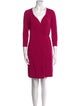 Diane von Furstenberg V-Neck Knee-Length Dress