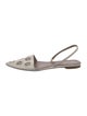 Diane von Furstenberg Leather Cutout Accent Slingback Flats