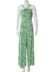 Diane von Furstenberg Printed V-Neck Jumpsuit