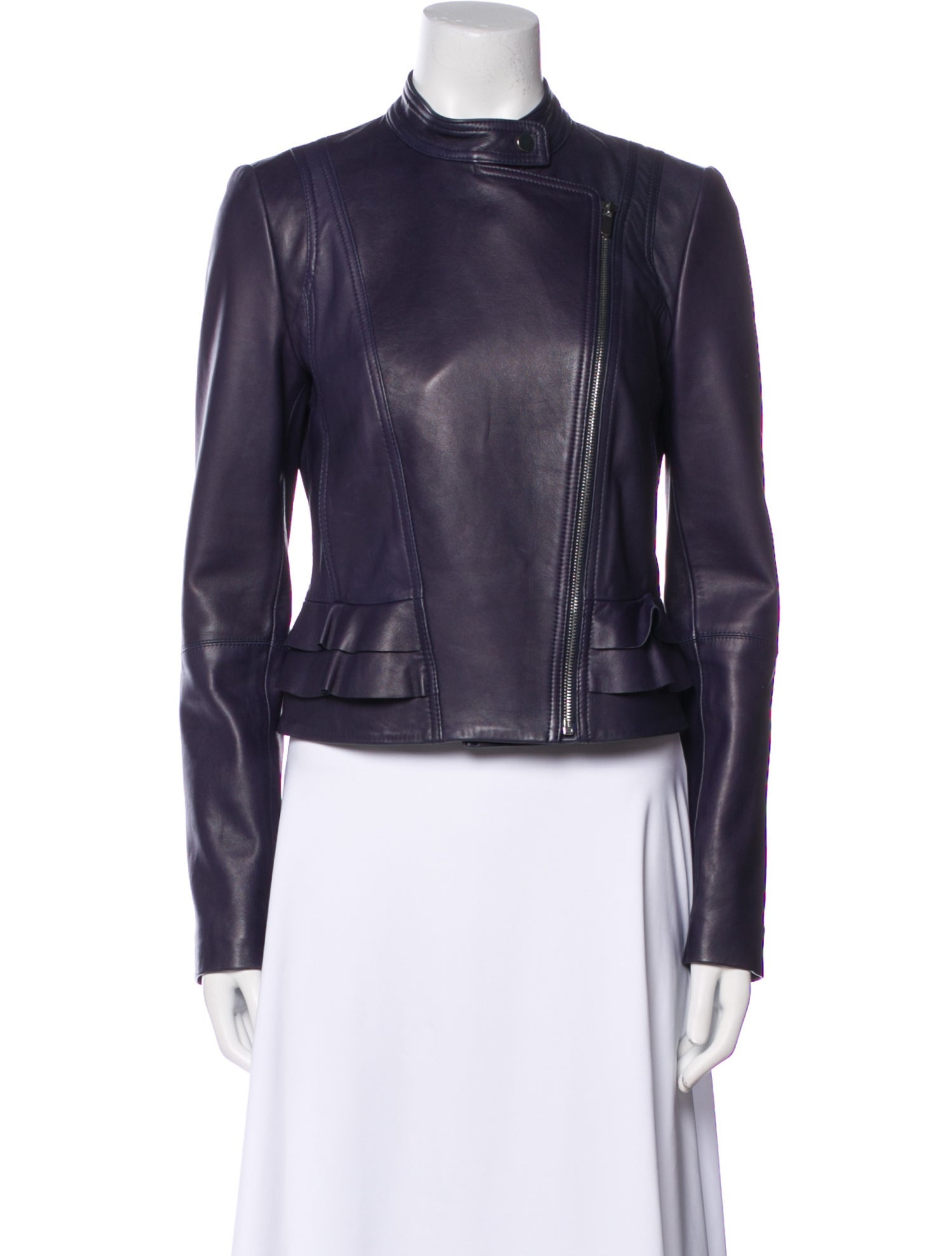 Diane von Furstenberg Leather Biker Jacket