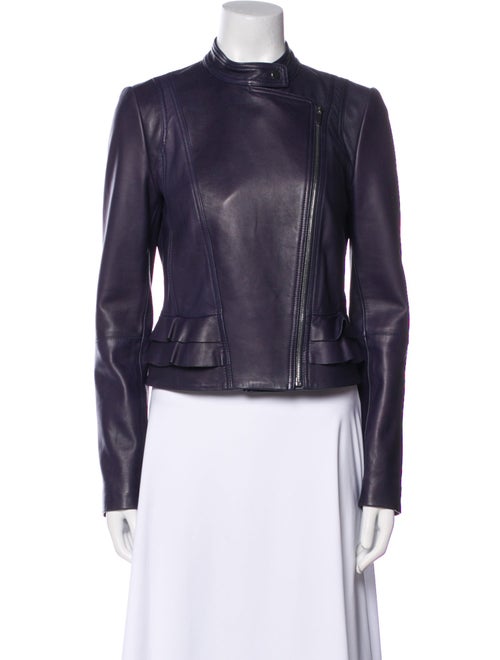 Diane von Furstenberg Leather Biker Jacket