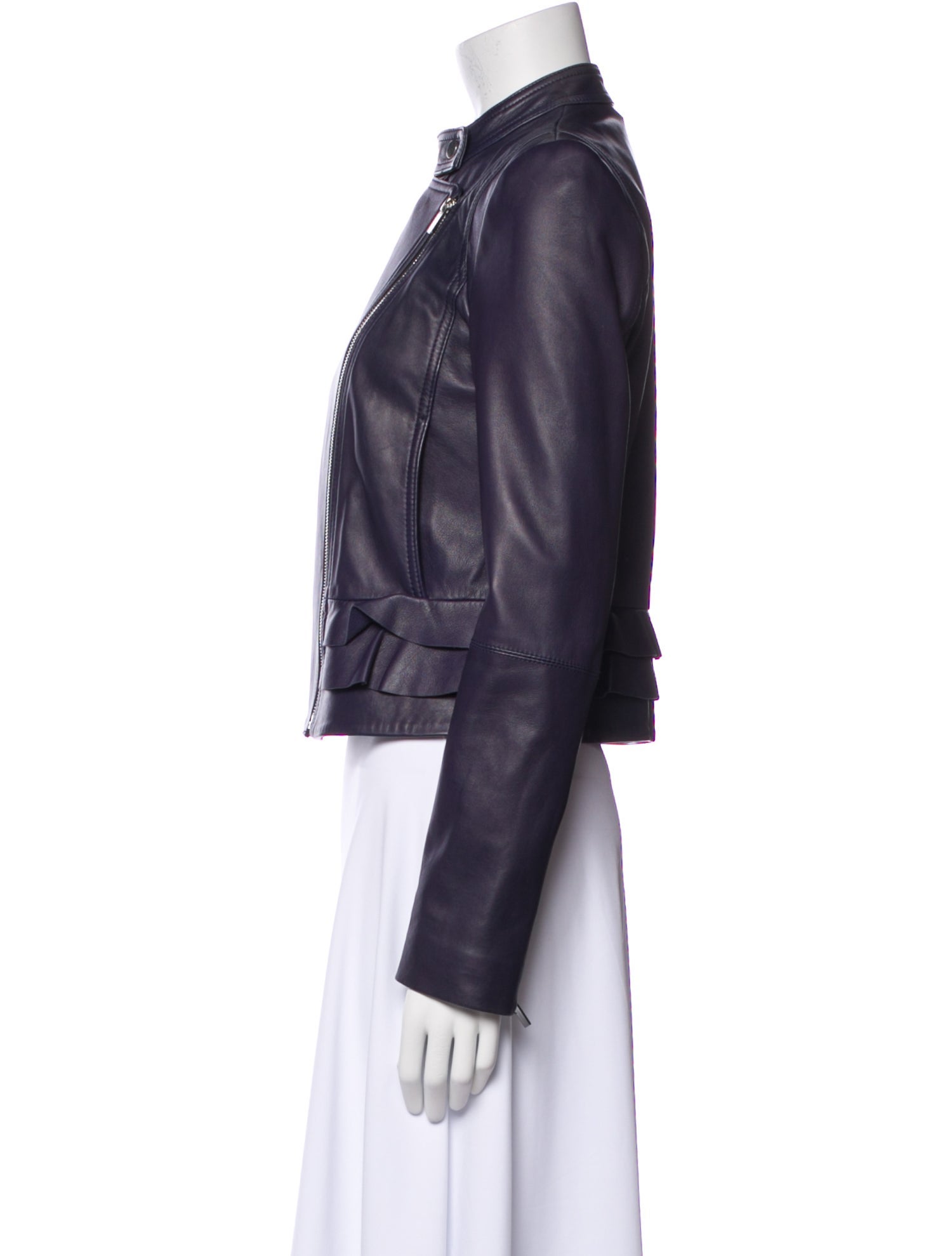 Diane von Furstenberg Leather Biker Jacket