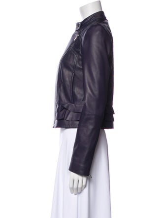 Diane von Furstenberg Leather Biker Jacket