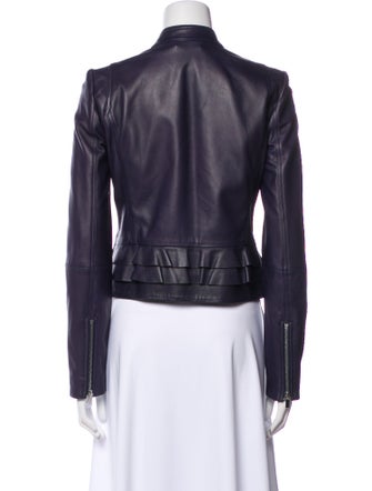 Diane von Furstenberg Leather Biker Jacket