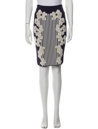 Diane von Furstenberg Striped Knee-Length Skirt
