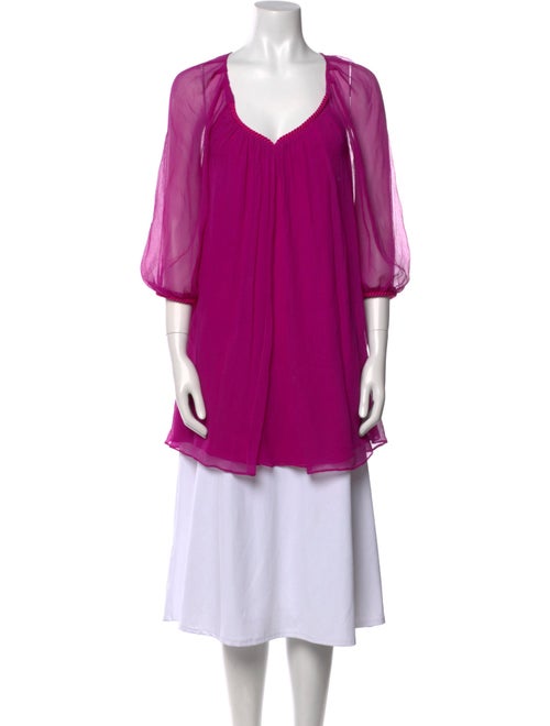 Diane von Furstenberg Silk Square Neckline Tunic