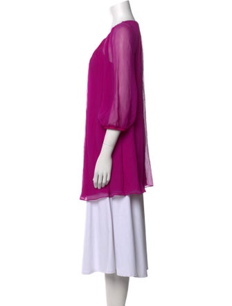 Diane von Furstenberg Silk Square Neckline Tunic