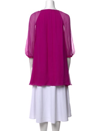 Diane von Furstenberg Silk Square Neckline Tunic