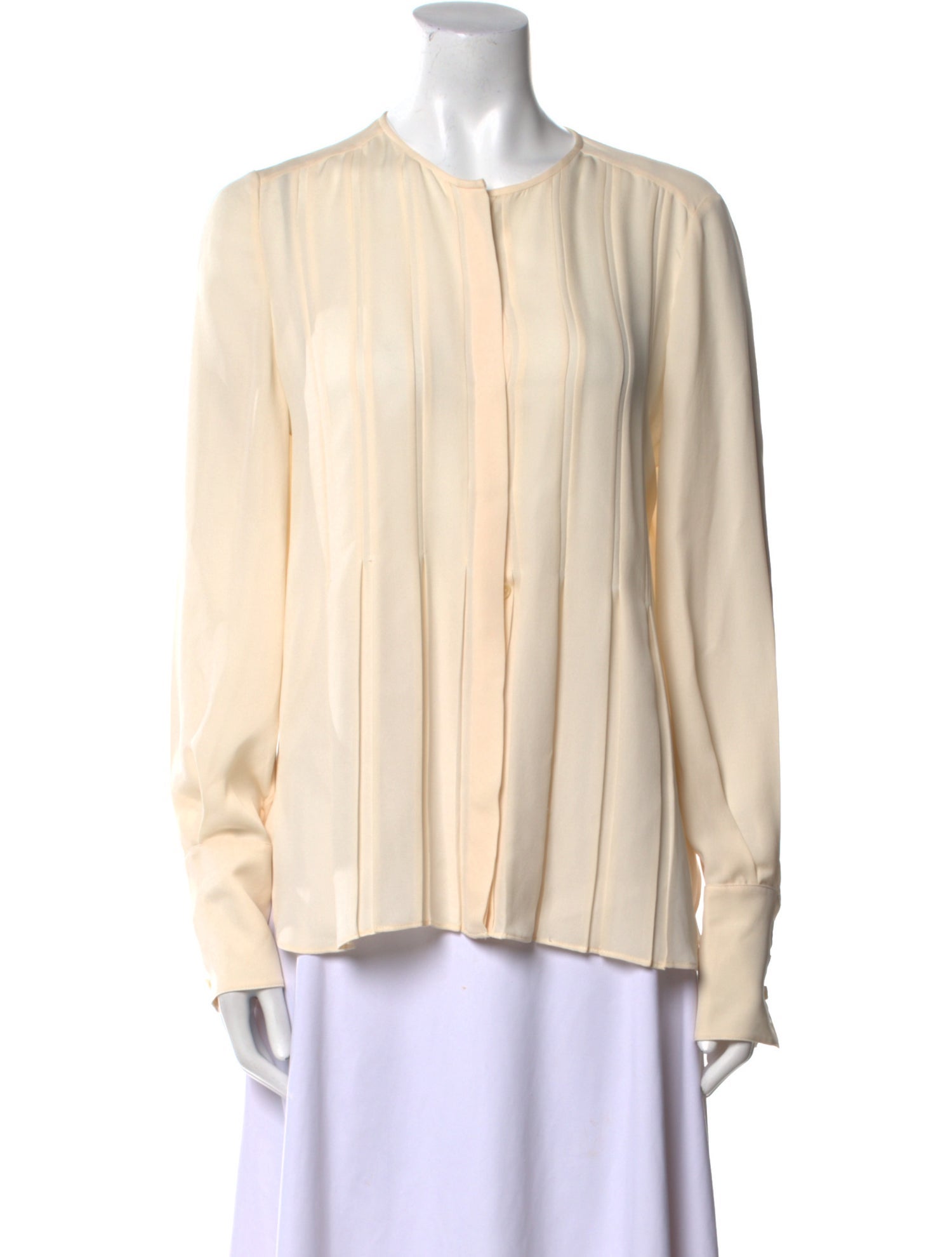 Diane von Furstenberg Silk Crew Neck Blouse