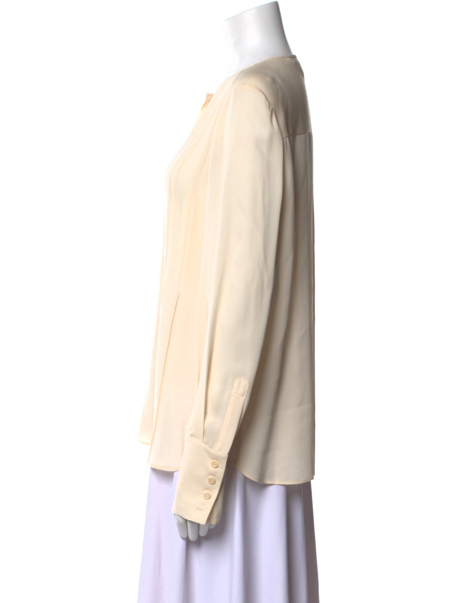 Diane von Furstenberg Silk Crew Neck Blouse