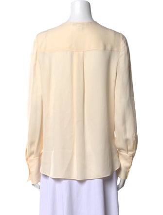 Diane von Furstenberg Silk Crew Neck Blouse