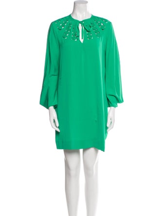 Diane von Furstenberg Crew Neck Mini Dress