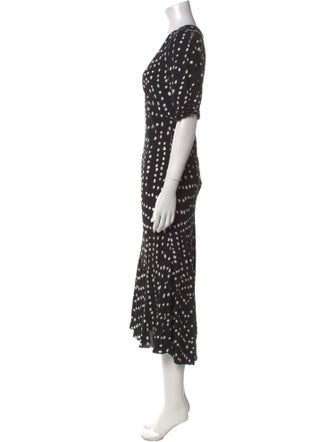 Diane von Furstenberg Printed Midi Length Dress