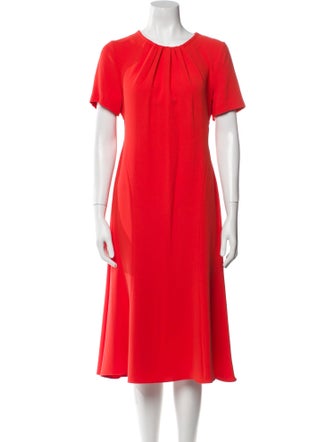 Diane von Furstenberg Crew Neck Midi Length Dress