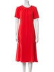 Diane von Furstenberg Crew Neck Midi Length Dress