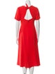 Diane von Furstenberg Crew Neck Midi Length Dress