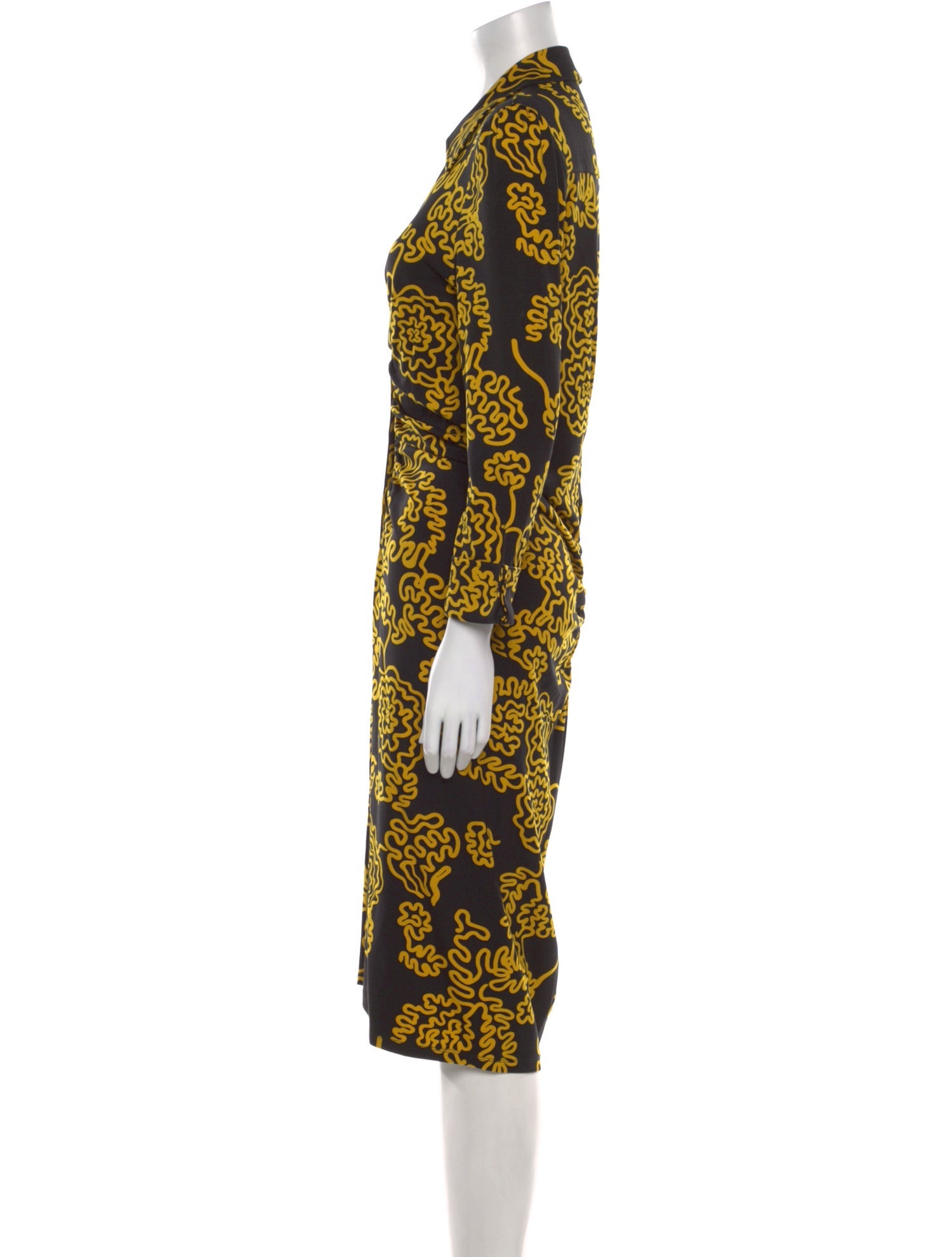 Diane von Furstenberg Printed Midi Length Dress