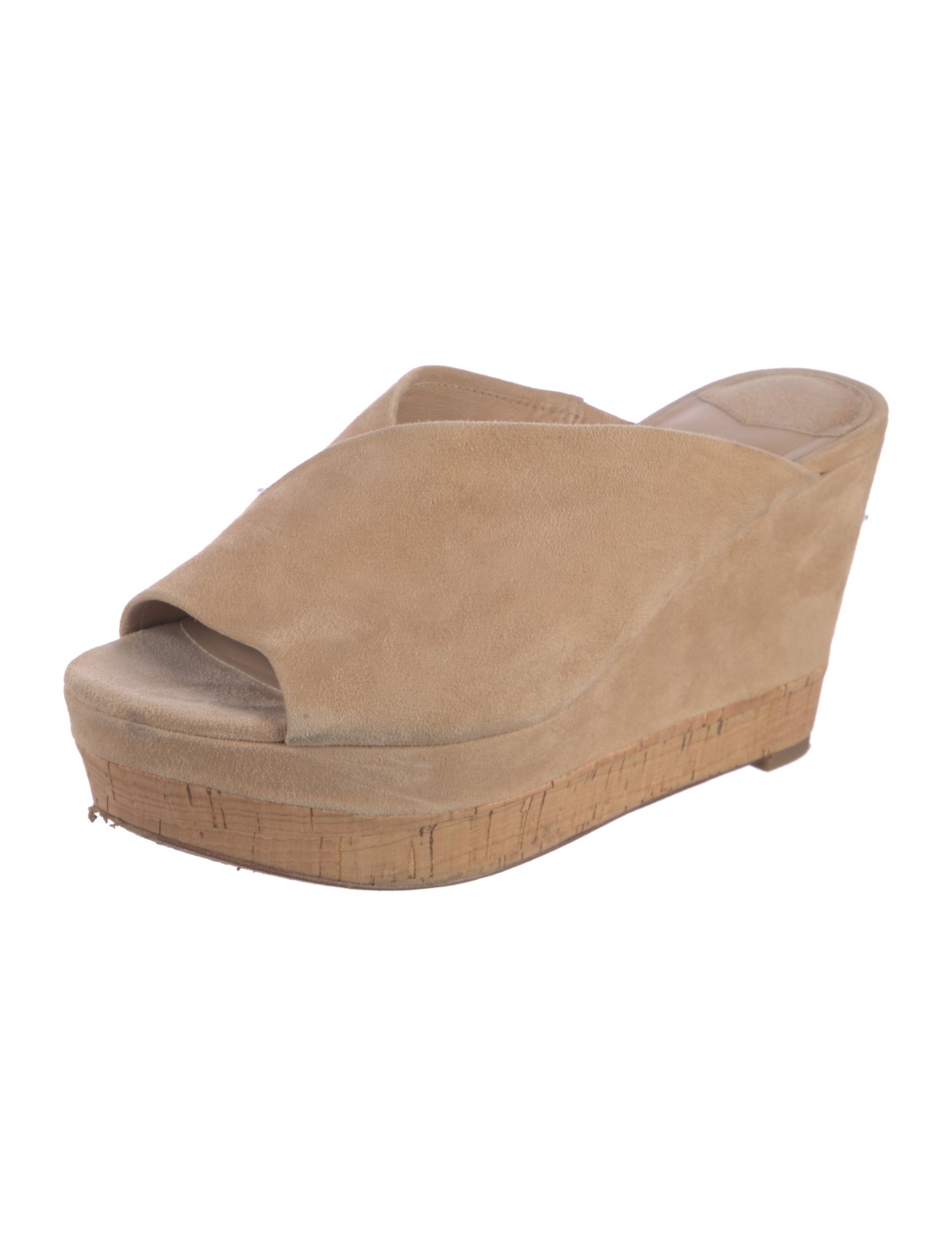 Diane von Furstenberg Suede Cutout Accent Slides