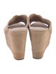 Diane von Furstenberg Suede Cutout Accent Slides