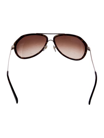 Diane von Furstenberg Aviator Gradient Sunglasses