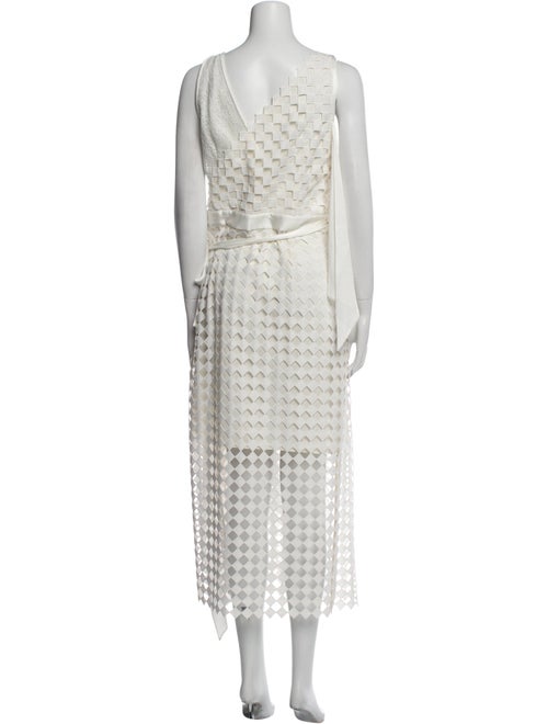 Diane von Furstenberg V-Neck Long Dress