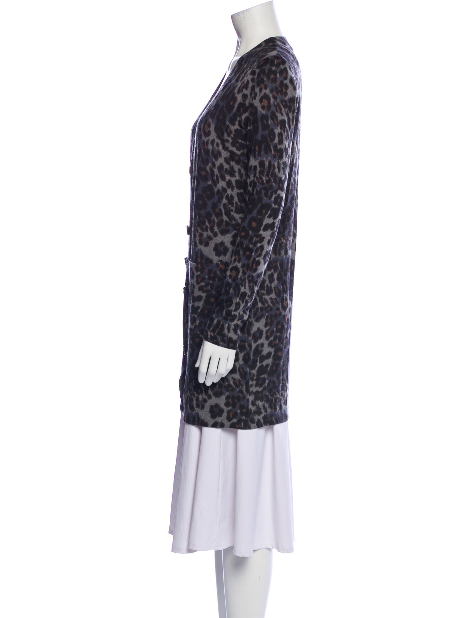 Diane von Furstenberg Wool Animal Print Sweater