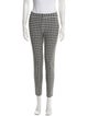 Diane von Furstenberg Plaid Print Skinny Leg Pants