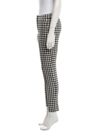 Diane von Furstenberg Plaid Print Skinny Leg Pants