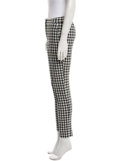 Diane von Furstenberg Plaid Print Skinny Leg Pants