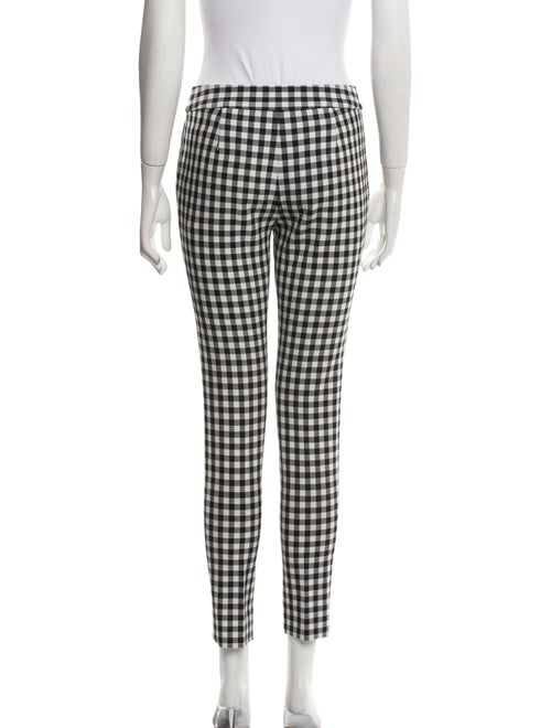 Diane von Furstenberg Plaid Print Skinny Leg Pants