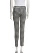 Diane von Furstenberg Plaid Print Skinny Leg Pants