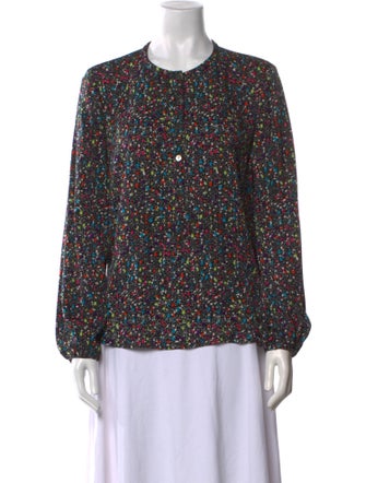 Diane von Furstenberg Silk Printed Blouse