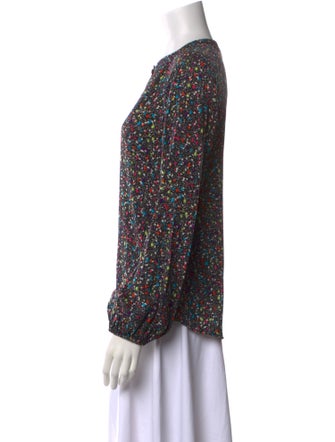 Diane von Furstenberg Silk Printed Blouse
