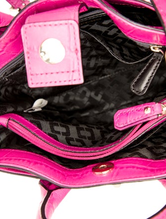 Diane von Furstenberg Embossed Leather Top Handle Bag