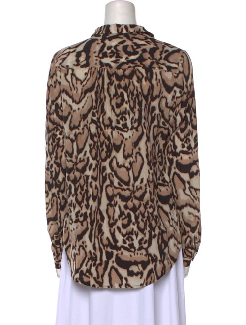 Diane von Furstenberg Silk Animal Print Blouse