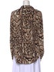 Diane von Furstenberg Silk Animal Print Blouse