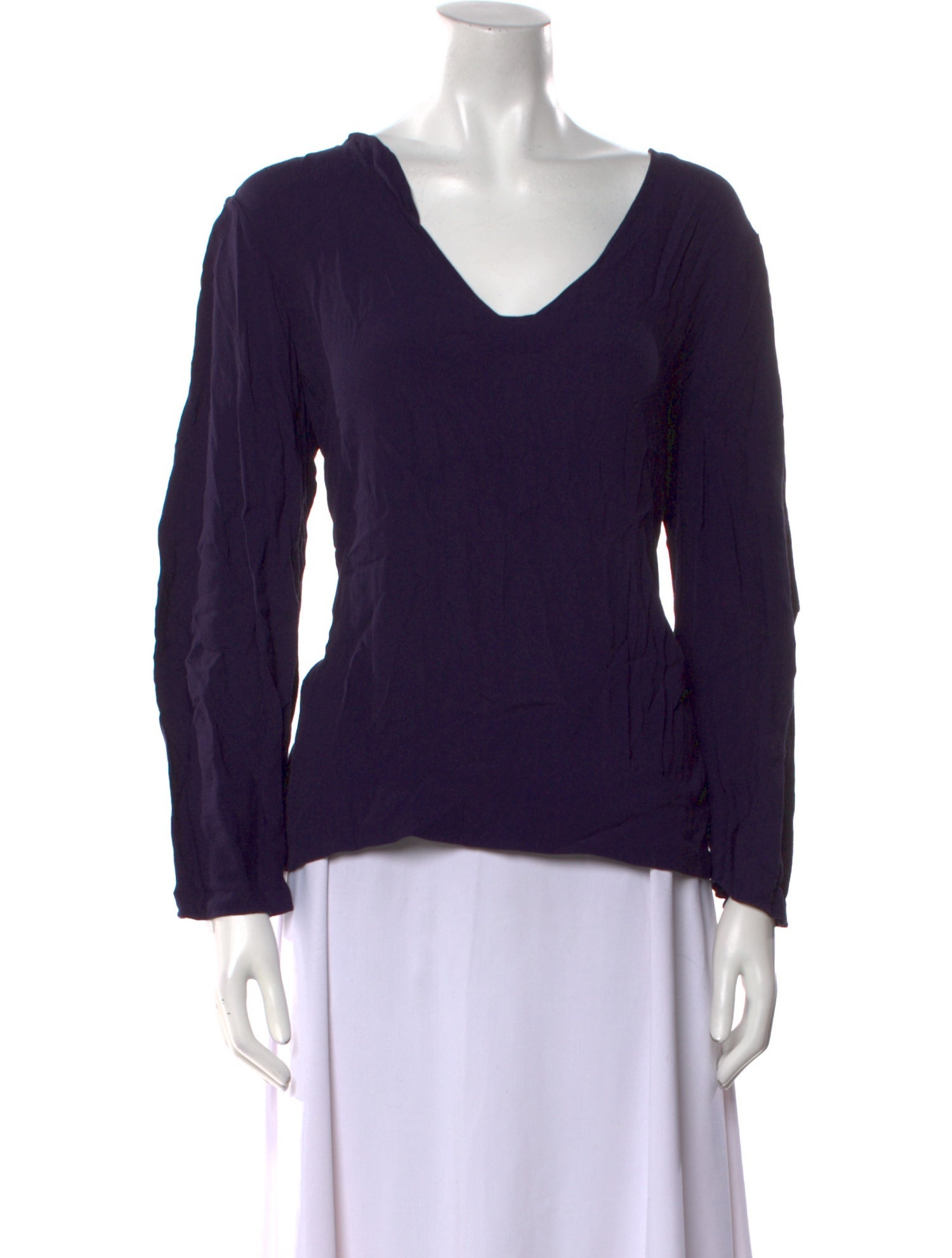 Diane von Furstenberg V-Neck Long Sleeve Top w/ Tags