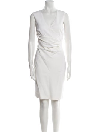 Diane von Furstenberg V-Neck Knee-Length Dress