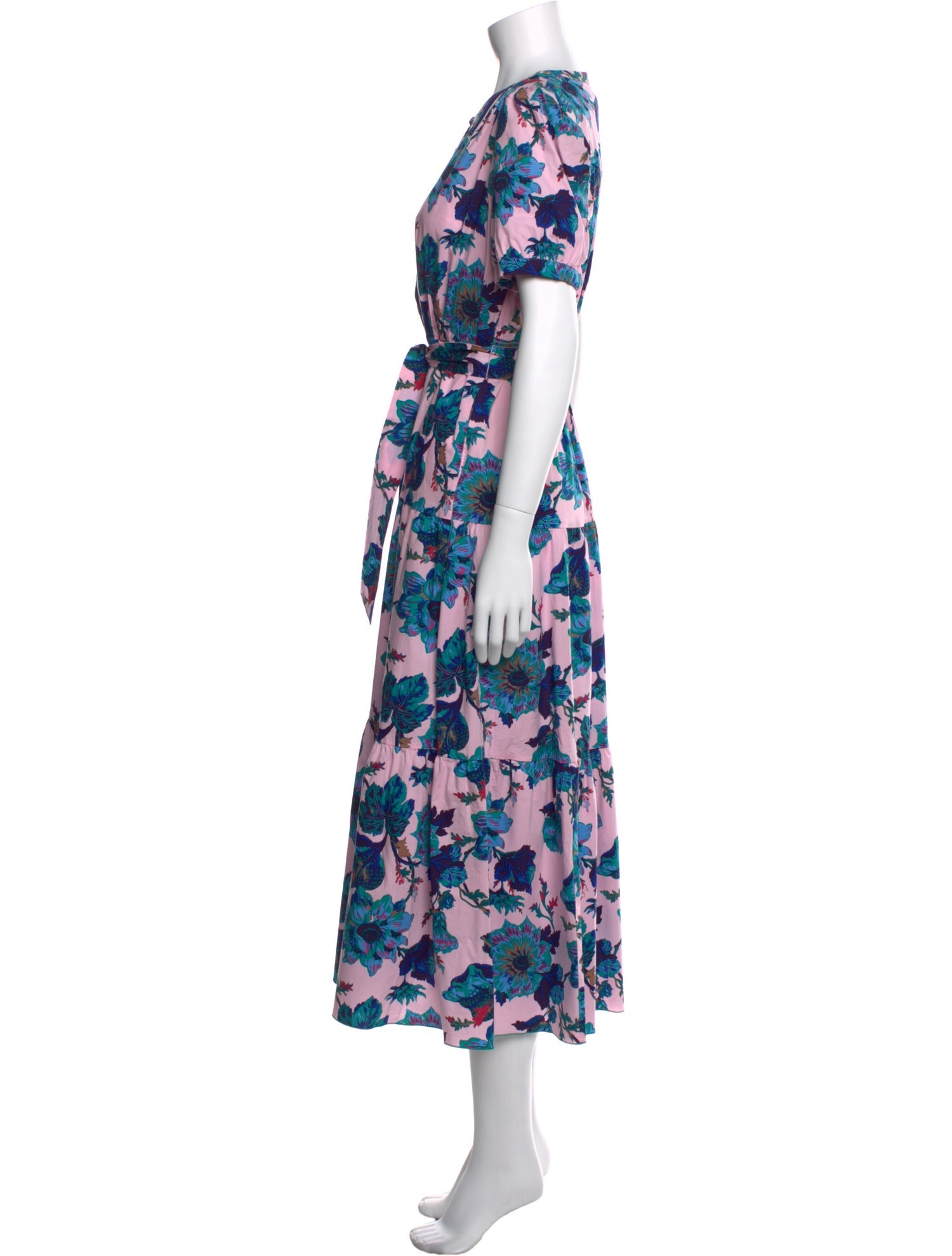 Diane von Furstenberg Floral Print Long Dress