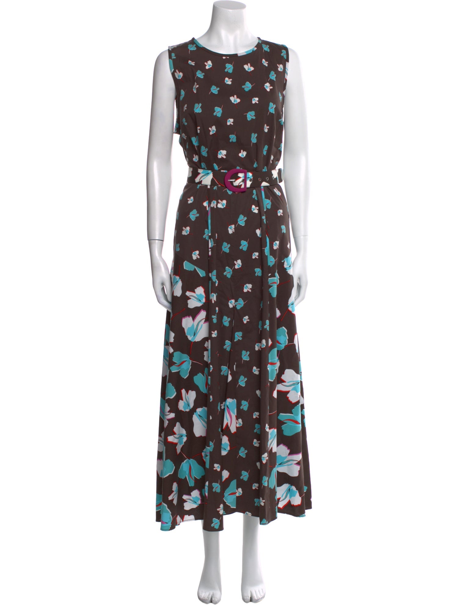 Diane von Furstenberg Floral Print Long Dress