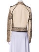 Diane von Furstenberg Animal Print Biker Jacket