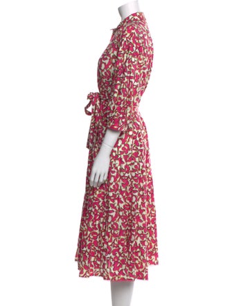 Diane von Furstenberg Printed Midi Length Dress