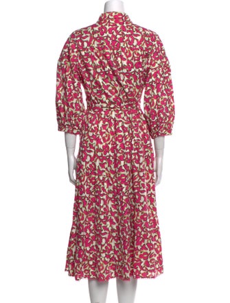Diane von Furstenberg Printed Midi Length Dress